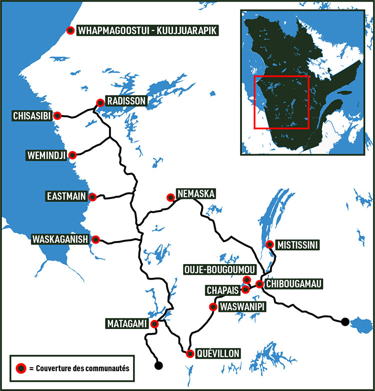 CARTE DE LA COUVERTURE